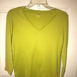 Anne Klein V neck Longsleeve